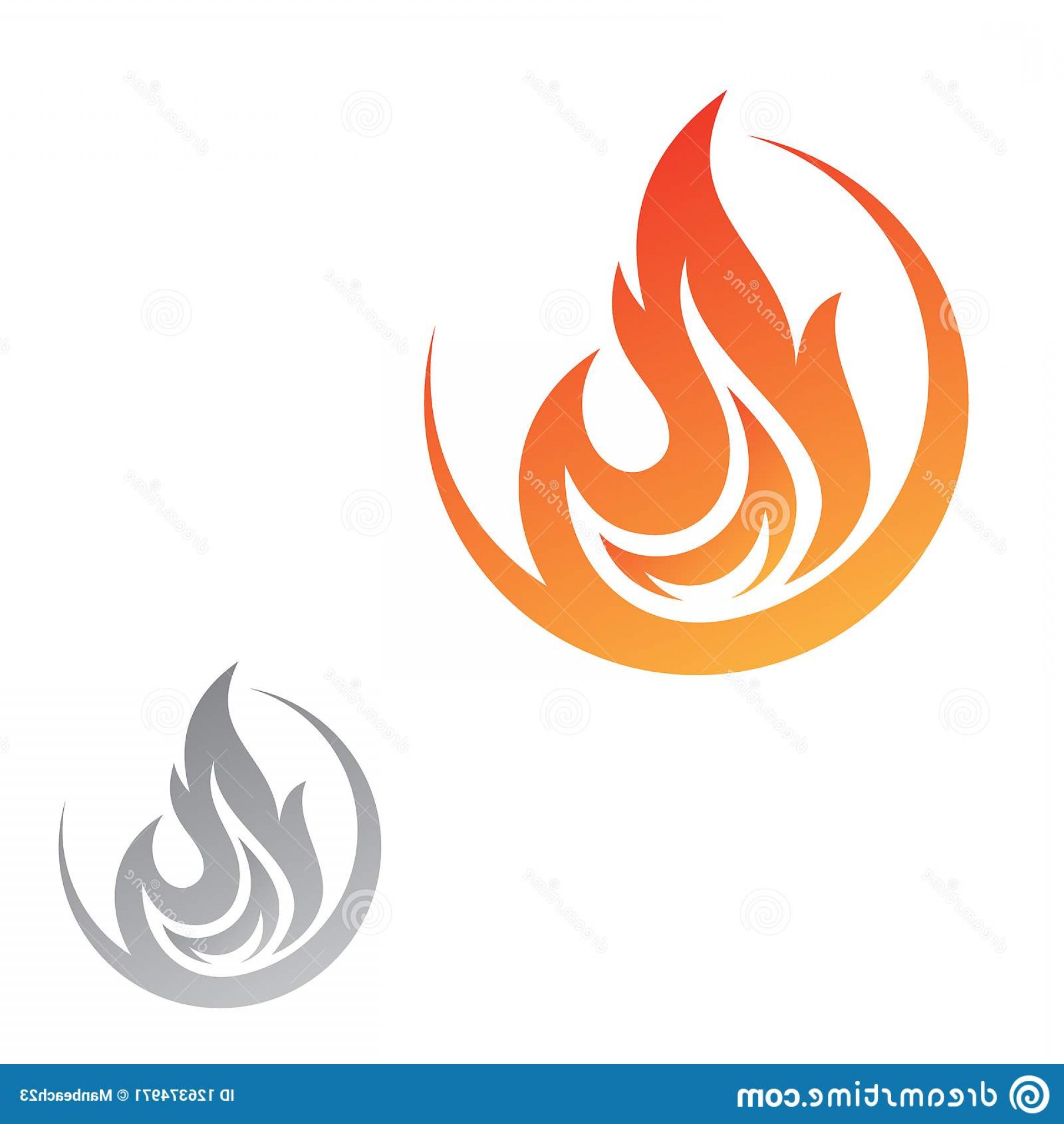 1920x2028 Simple Flat Round Fire Flame Vector Icon Graphic Design Web App