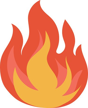 375x459 Fire Flame Vector Illustration Stock Vectors