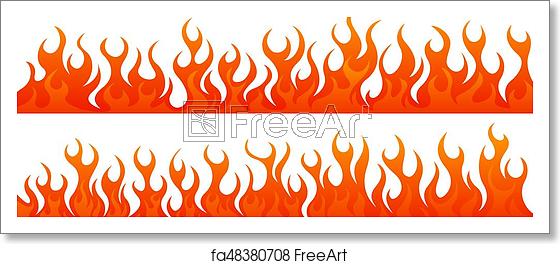 560x264 Free Art Print Of Fire Flames Vector Set Fire Flames Vector Set
