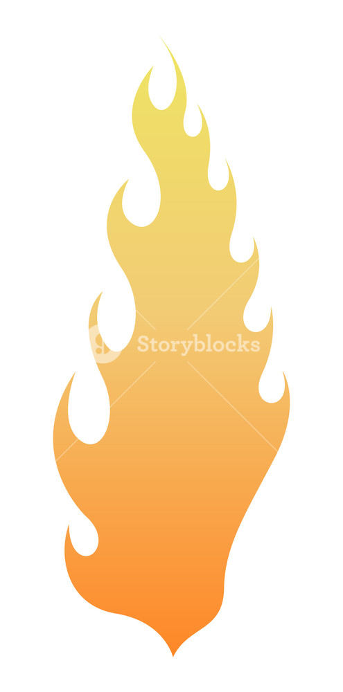 495x1000 Fire Flame Vector Royalty Free Stock Image