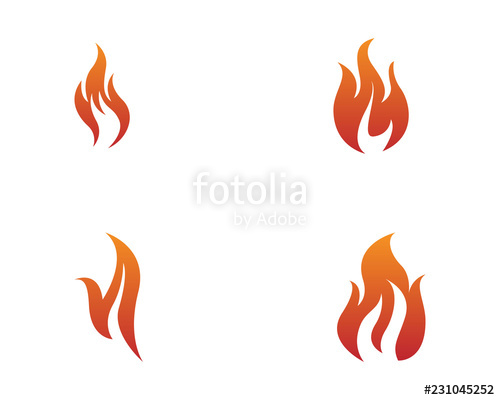 500x400 Fire Flame Vector Logo Stock Image And Royalty Free Vector