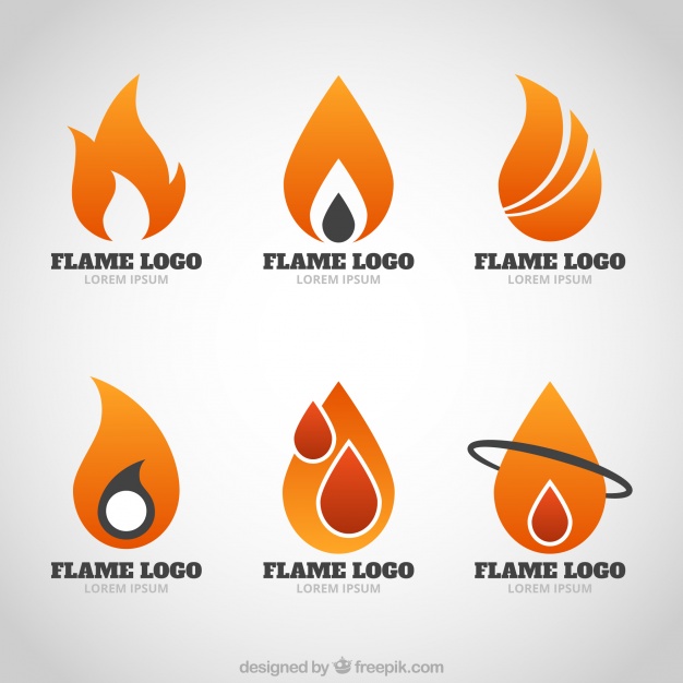 626x626 Modern Logos Of Flames Vector Free Download Exotic Flame Logo