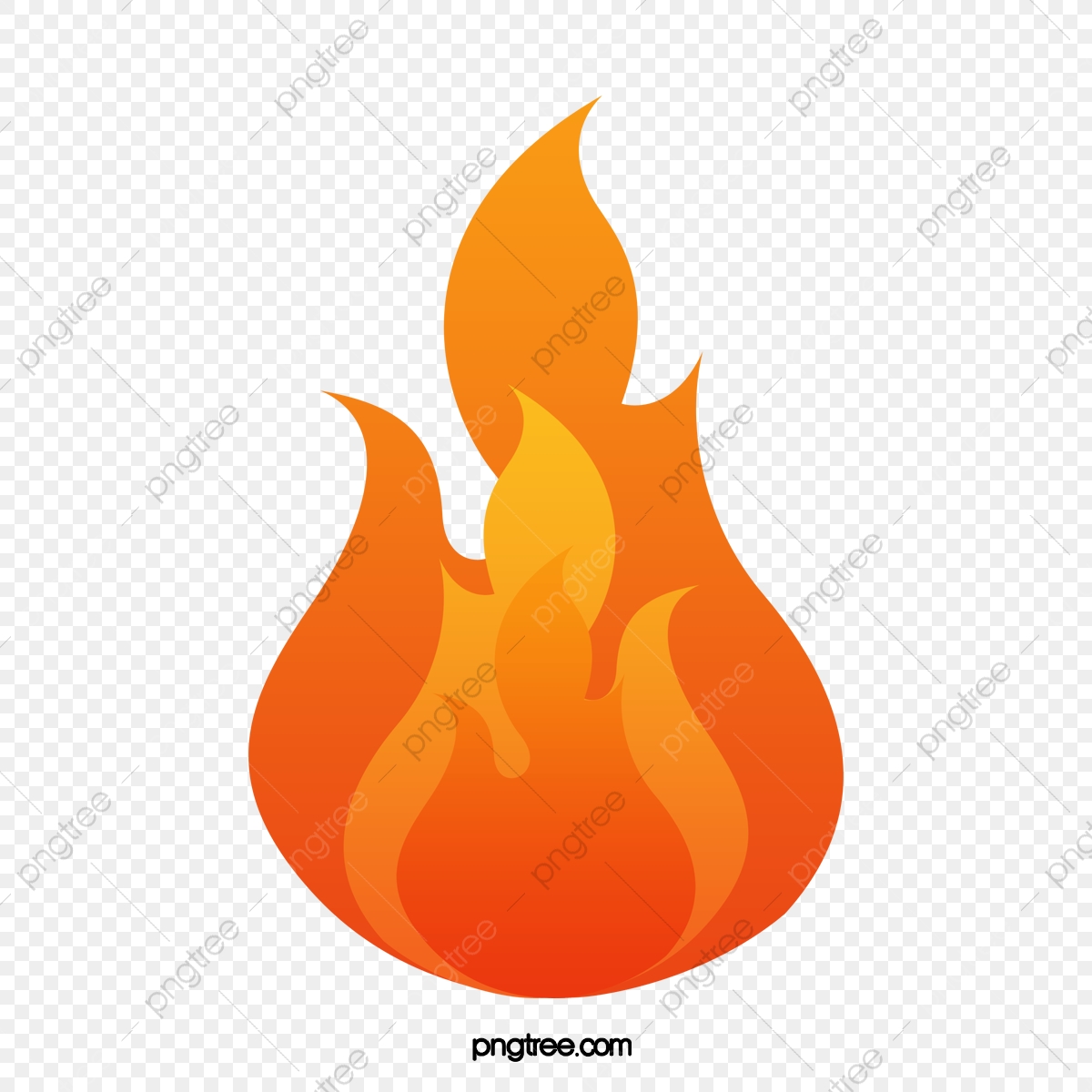 1200x1200 Red Vector Flowing Flames, Red Flame, Red Flame, Vector Fire Png