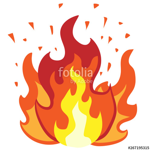 500x500 Flame Vector Graphic Clipart Stock Image And Royalty Free Vector