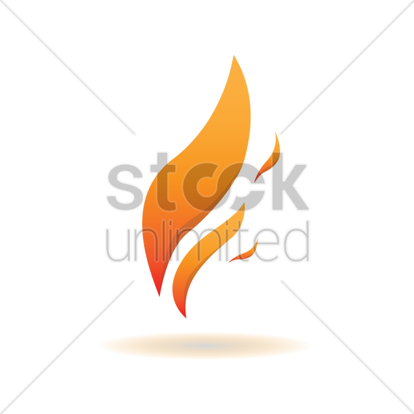 600x600 A Flame Vector Image