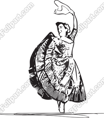 353x400 Peruvian Woman Dancing Marinera