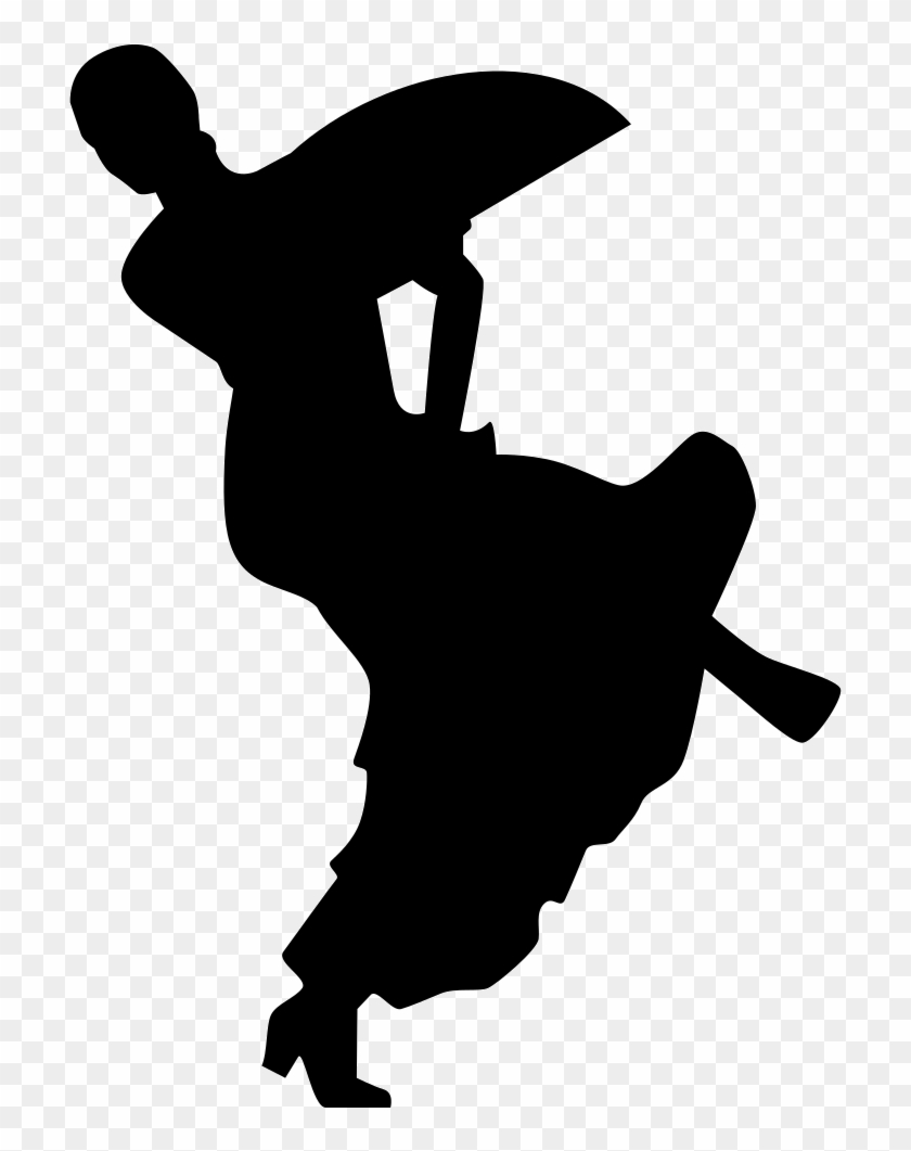 840x1061 Flamenco Woman Dancer Silhouette Vector