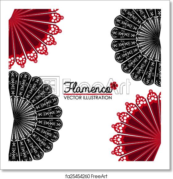 561x581 Free Art Print Of Flamenco Design, Vector Illustration Flamenco