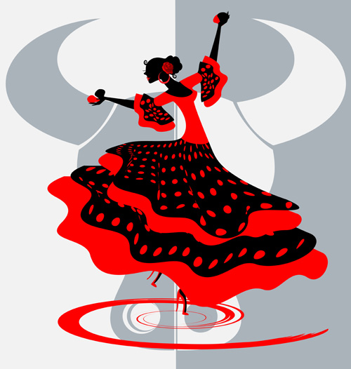 500x526 Passionate Dancer Flamenco Women Vector Free Download