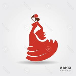 300x300 Photostock Vector Spanish Flamenco Dancer Flat Icon Vector