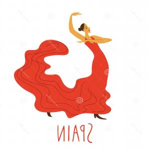 300x300 Spanish Flamenco Dancer Vector Illustration Image Cultracing