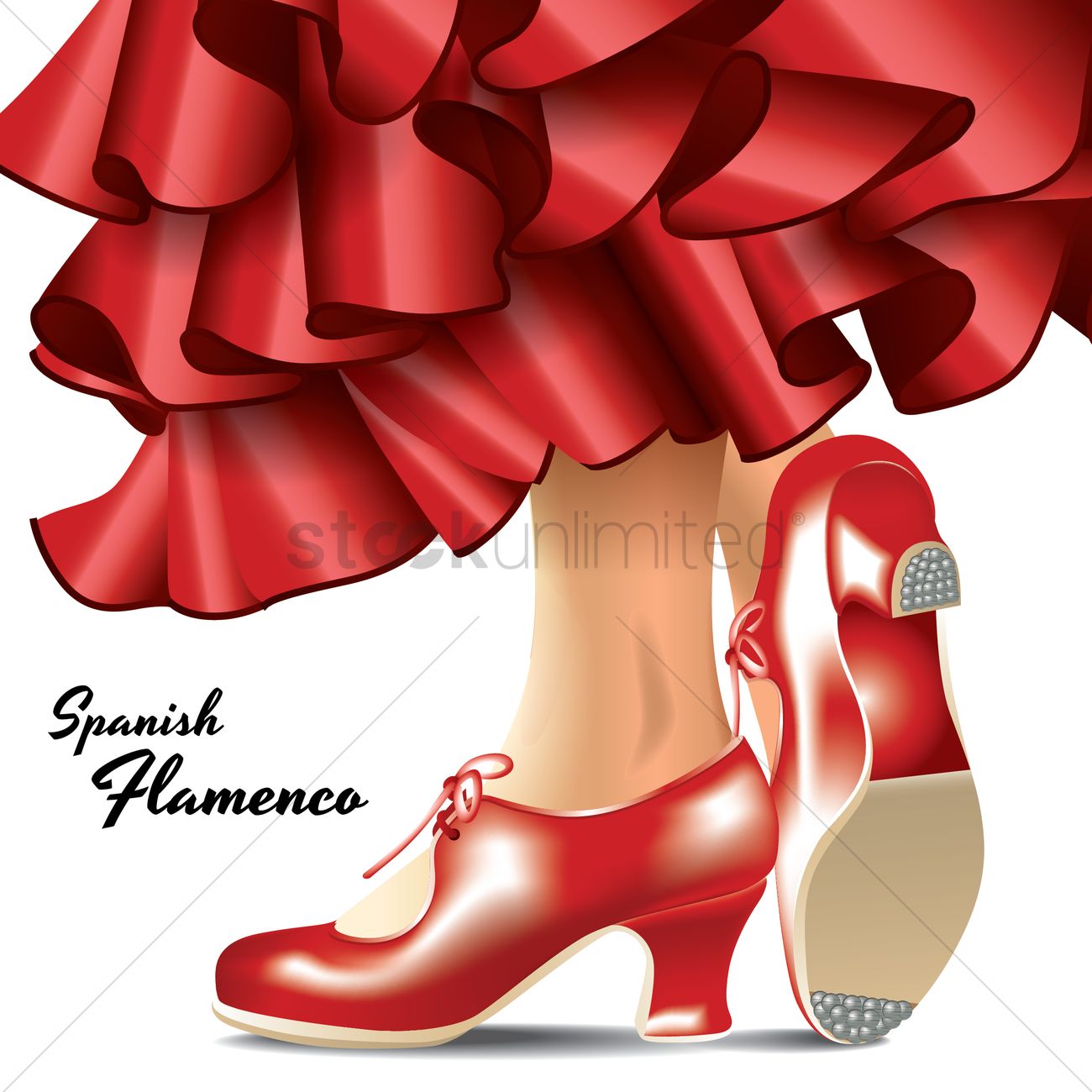 1300x1300 Spanish Flamenco Vector Image