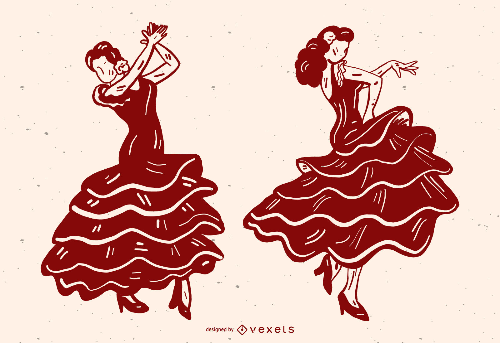 Танцовщица фламенко вектор