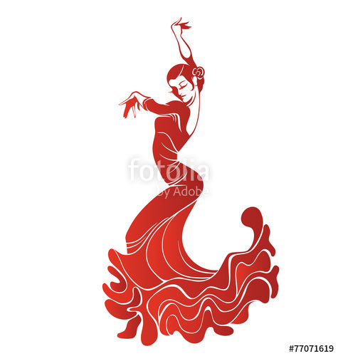 475x500 Young Passionate Woman Dancing Flamenco Stock Image And Royalty