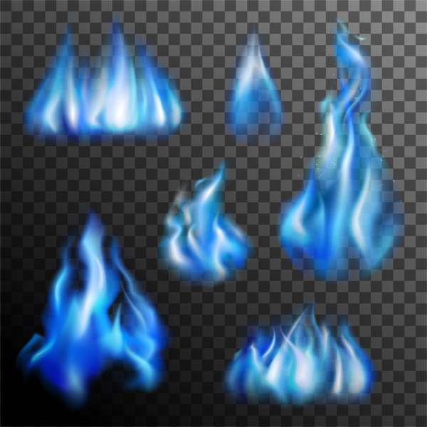 600x600 Blue Flame Illustration Vector Material Free Download