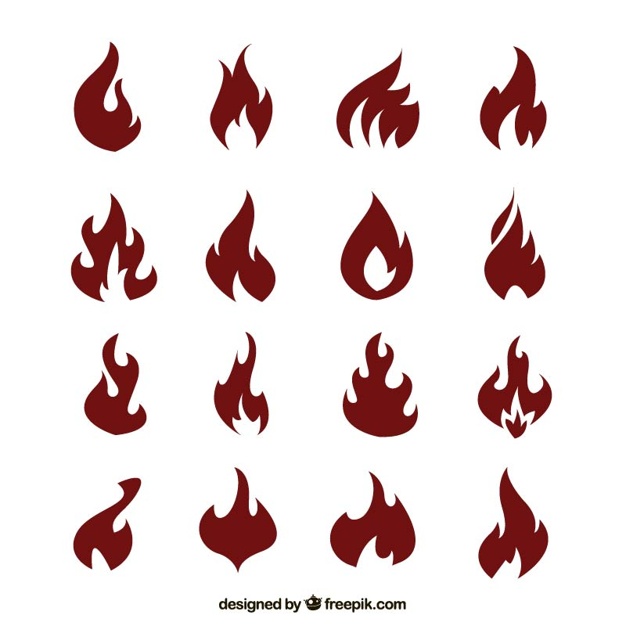 626x626 Red Flames Vector Free Download