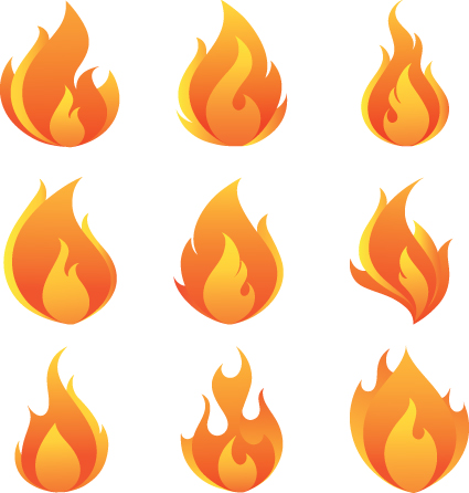 425x446 Flame Vector For Free Download