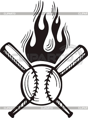 Flaming Baseball Vector at Vectorified.com | Collection of Flaming ...