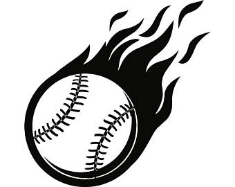 Flaming Baseball Vector at Vectorified.com | Collection of Flaming ...