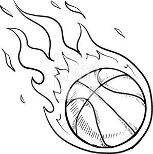 Flaming Basketball Vector Sketch Vector 298x300 Flaming Basketball Vector Sketch Vector