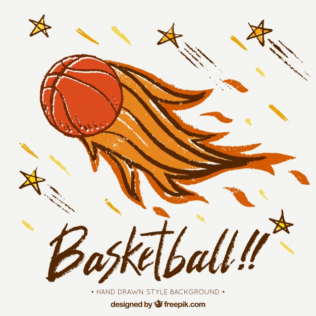 Hand Drawn Flaming Basketball Ball Background Vector Free Download 626x626 Hand Drawn Flaming Basketball Ball Background Vector Free Download