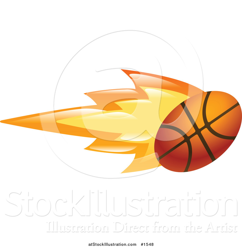 Vector Illustration Of A Flaming Basketball Flying Past 1024x1044 Vector Illustration Of A Flaming Basketball Flying Past