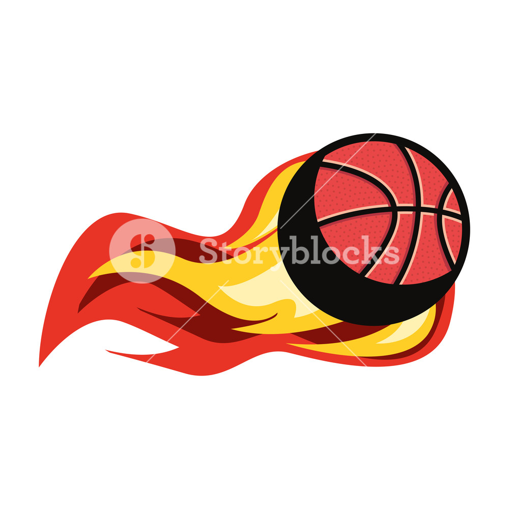 Flaming Basketball Ball Sport Vector Illustration Design Royalty 1000x1000 Flaming Basketball Ball Sport Vector Illustration Design Royalty