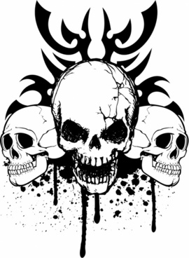 Flaming Skull Vector at Vectorified.com | Collection of Flaming Skull ...