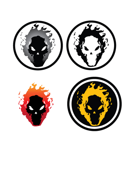 464x600 Free Download Of Flaming Skull Vector Graphic
