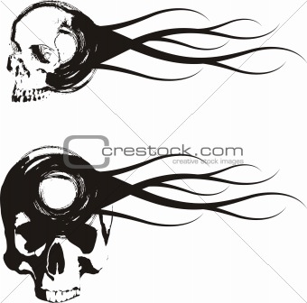340x336 Image Flaming Skull Vector From Crestock Stock Photos