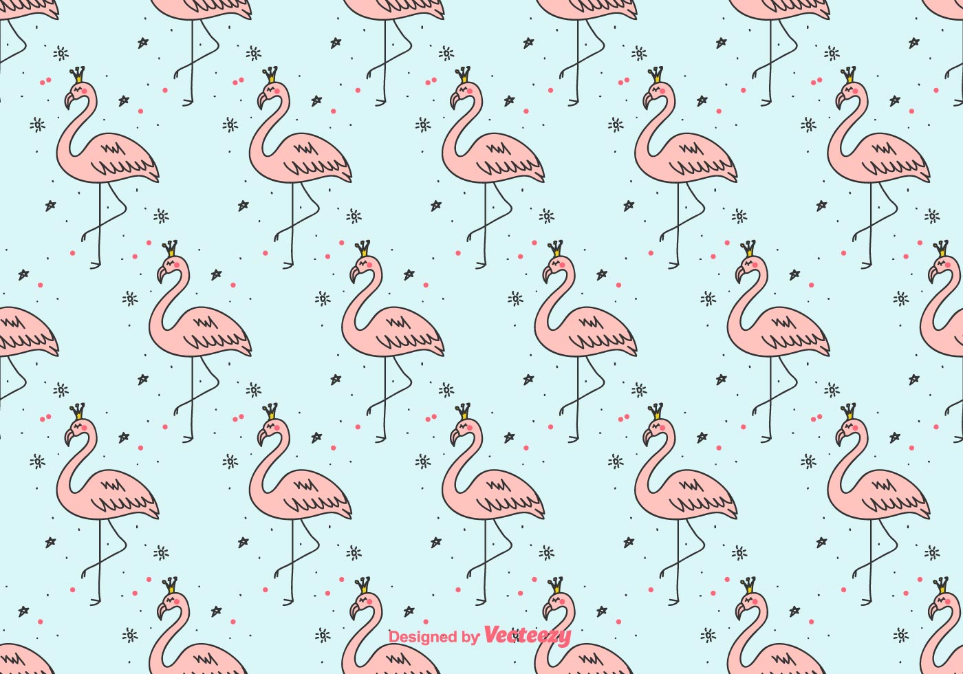 1400x980 Flamingo Free Vector Art