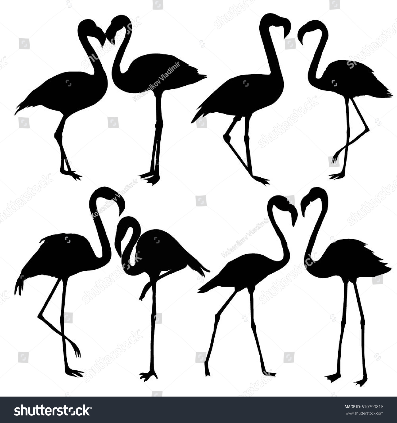 1500x1600 Flamingo Silhouette Vector