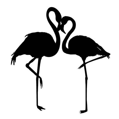 450x450 Flamingo Silhouette Vector Of Bird, Illustration Royalty