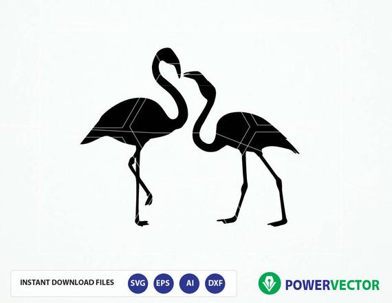 570x440 Flamingo Flamingo Clipart Flamingo Vector Files Etsy