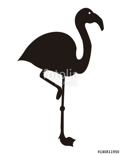 393x500 Flamingo Silhouette Stock Image And Royalty Free Vector