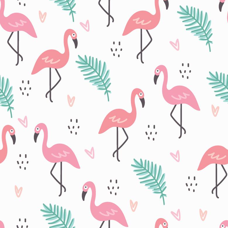780x780 Flamingo Vector Pattern