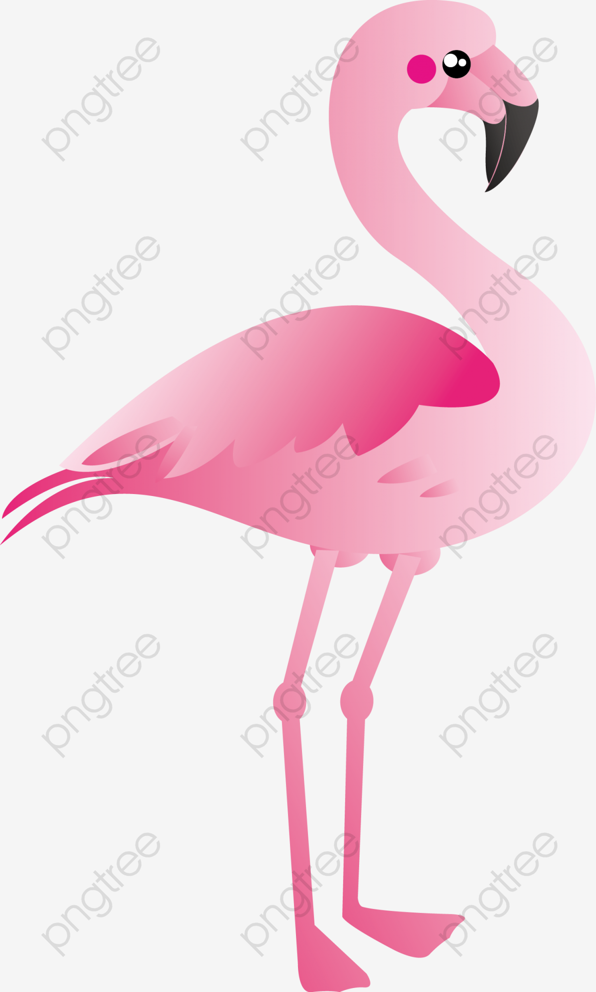 1200x1996 Cartoon Flamingo Vector, Flamingos, Cartoon Animals, Waterbirds