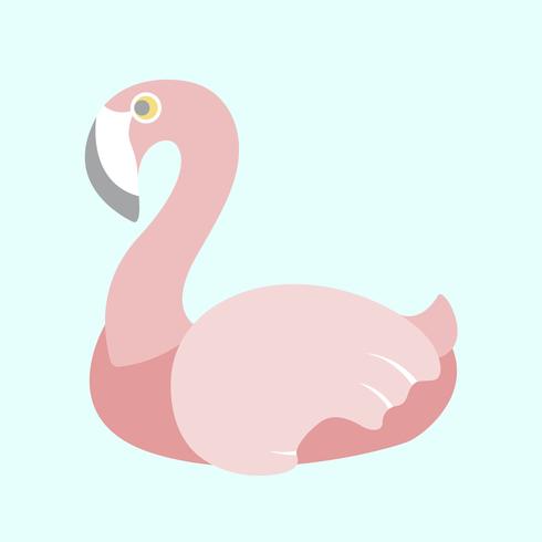 490x490 Pastel Flamingo Vector