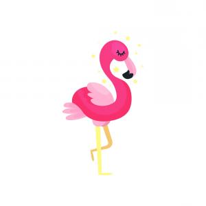 300x300 Cute Flamingo Vector Art Newwaysys