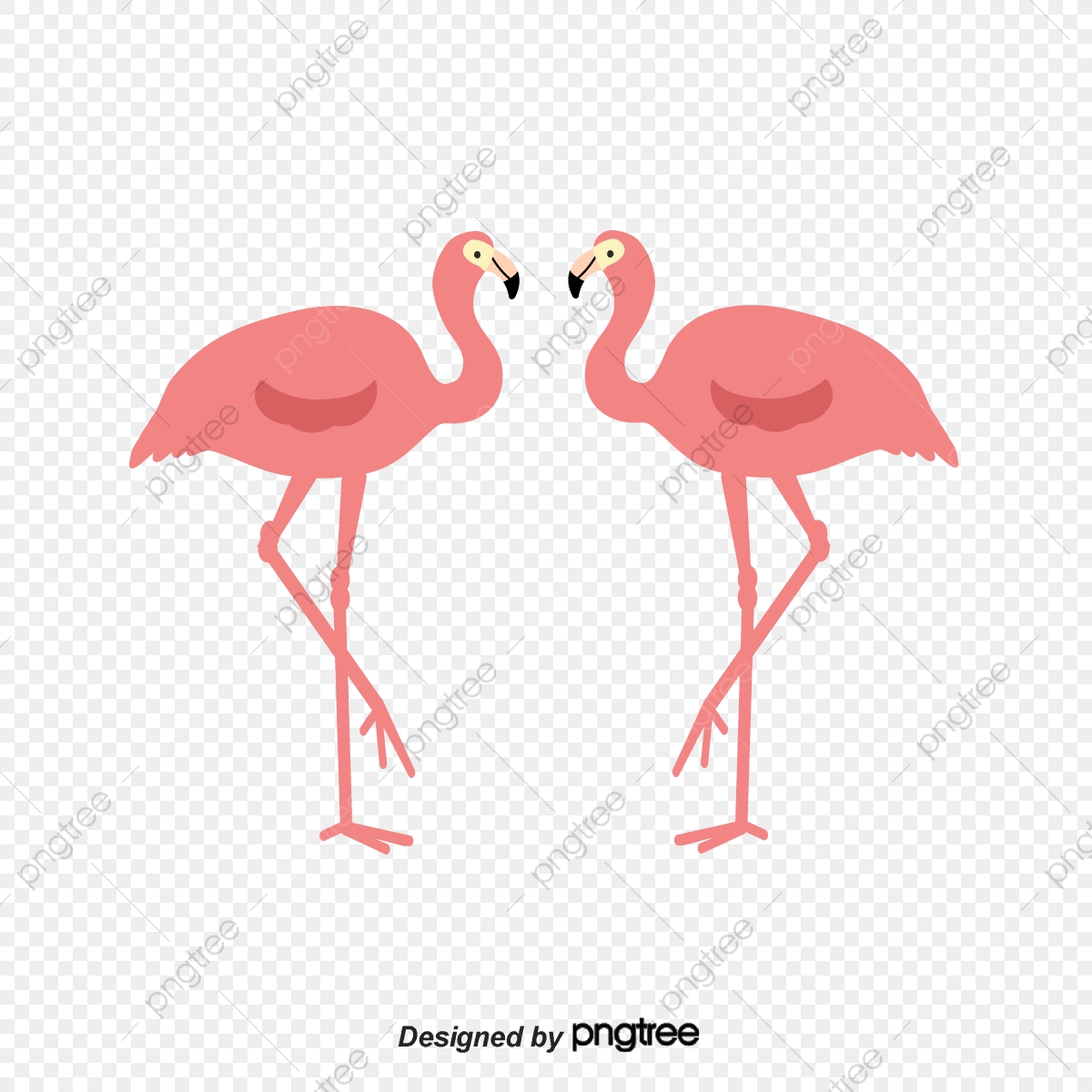 1200x1200 Vector Hand Painted Flamingos, Vector, Hand Painted, Flamingos Png