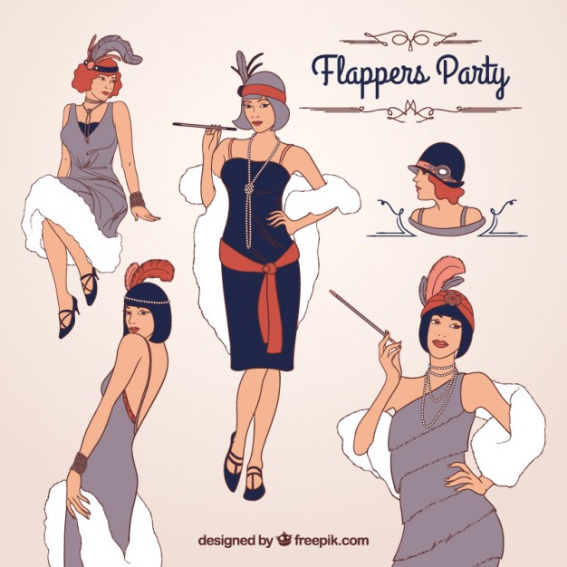 626x626 Flappers Party Vector Free Download
