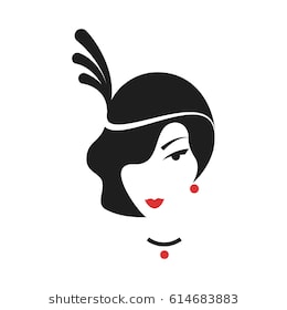 260x280 Silhouette Of A Flapper Girl