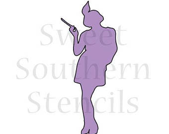 340x270 Silhouette Flapper Etsy