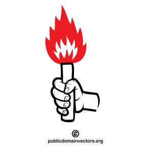 300x300 Hand Holding A Flare Vector Image Various Vectors In Public