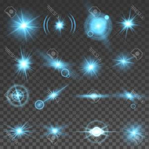 300x300 Photostock Vector Lightning Gold Bokeh Lens Flare Vector Set