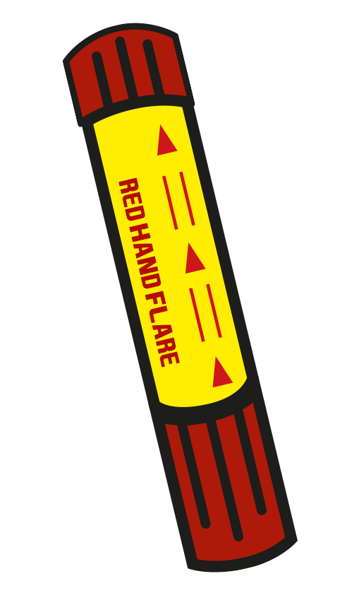 492x839 Red Hand Flare Vector