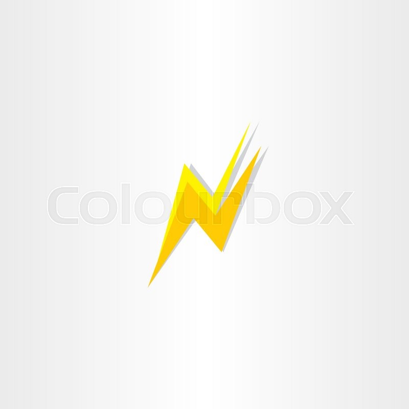 Thunder Flash Letter N Icon Logo Stock Vector Colourbox 800x800 Thunder Flash Letter N Icon Logo Stock Vector Colourbox