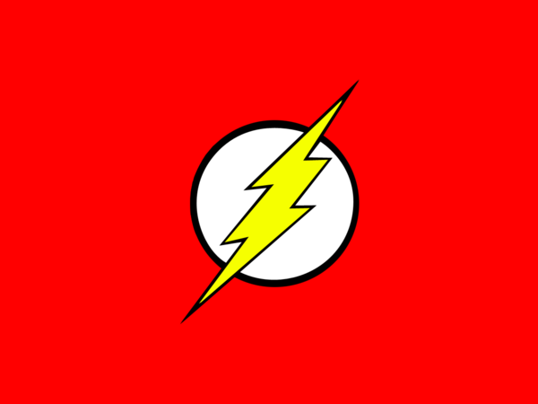 Flash Superhero Logo Vector