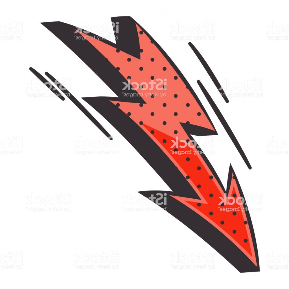 1228x1228 Red Lightning Flash Comic Book Element Vector Cartoon Icon
