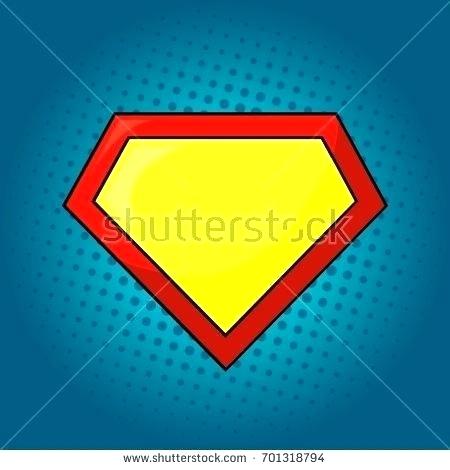 450x470 Superman Badge Template